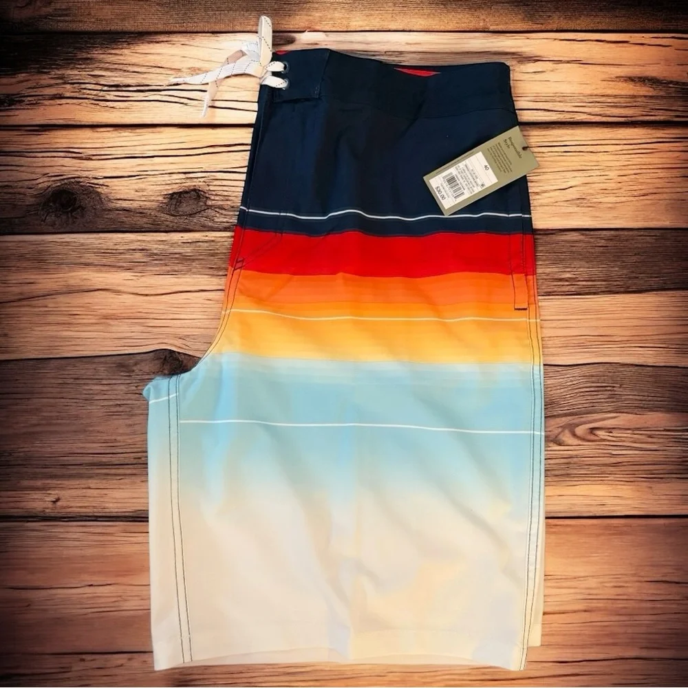 Goodfellow & Co Striped board Shorts –‎ Size 40 NWT